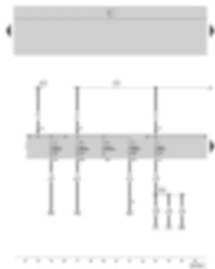 Wiring Diagram  SKODA OCTAVIA II 2007 - Fuse holder
