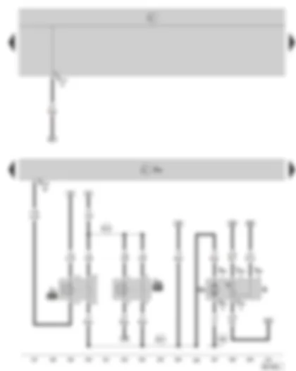 Wiring Diagram  SKODA OCTAVIA II 2008 - Simos control unit - fuel gauge sender - fuel pump - fuel pump relay - fuel supply relay