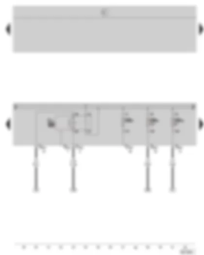 Wiring Diagram  SKODA OCTAVIA II 2008 - Motronic current supply relay - E box