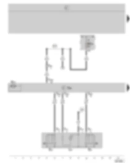 Wiring Diagram  SKODA OCTAVIA II 2007 - Door control unit - driver side - central switch for window regulators - window regulator motor - driver side - fuse holder
