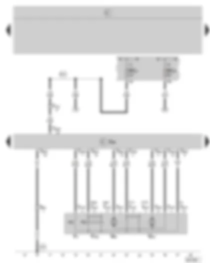 Wiring Diagram  SKODA OCTAVIA II 2007 - Door control unit - driver side - central locking lock unit - driver side - fuse holder