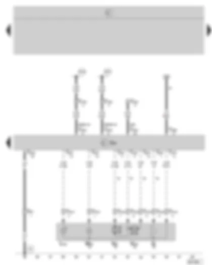 Wiring Diagram  SKODA OCTAVIA II 2008 - Door control unit - front passenger side - adjustable and heated exterior mirror for front passenger side - turn signal bulb in exterior mirror front passenger side - entry light in exterior mirror front passenger side