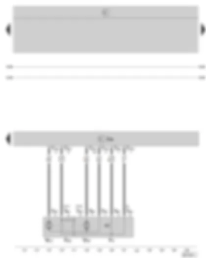 Wiring Diagram  SKODA OCTAVIA II 2007 - Door control unit - rear left - central locking lock unit - rear left