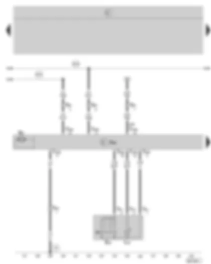 Wiring Diagram  SKODA OCTAVIA II 2007 - Door control unit - rear right - window regulator switch in rear right door - window regulator motor rear right