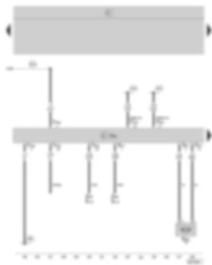 Wiring Diagram  SKODA OCTAVIA II 2008 - Convenience electric central control unit - tank filler flap locking motor