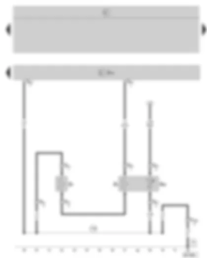 Wiring Diagram  SKODA OCTAVIA II 2008 - Heated front seat control unit - front passenger side seat heating