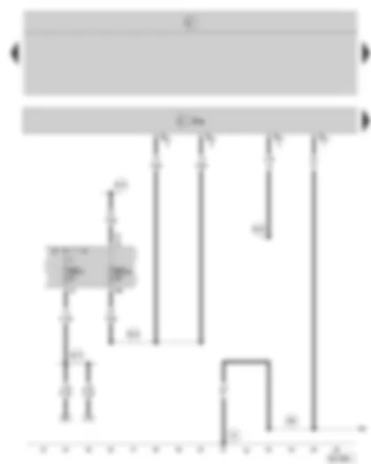 Wiring Diagram  SKODA OCTAVIA II 2007 - Heated rear seat control unit - fuse holder