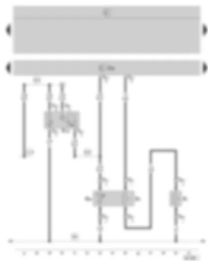 Wiring Diagram  SKODA OCTAVIA II 2007 - Heated rear seat control unit - heated left rear seat switch with regulator - rear left seat heating