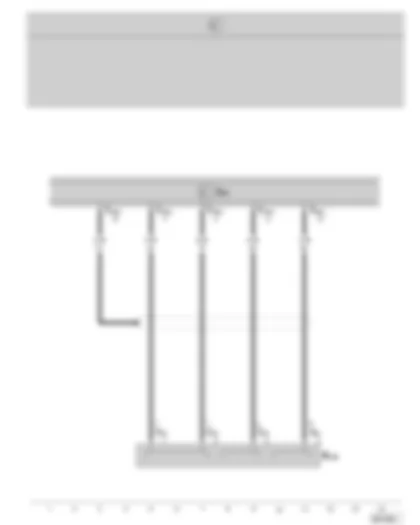 Wiring Diagram  SKODA OCTAVIA II 2008 - Radio navigation system control unit - connection for external audio sources - (valid for vehicles with radio-navigation system with colour display)