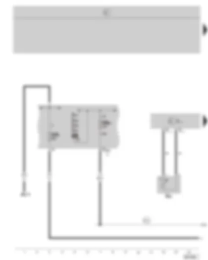 Wiring Diagram  SKODA OCTAVIA II 2008 - Engine control unit - coolant temperature sender at radiator outlet - E-Box - (not valid for 2.0 ltr./147 kW)