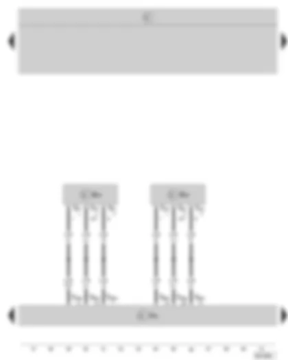 Wiring Diagram  SKODA OCTAVIA II 2007 - Headlight range control unit - vehicle level sender