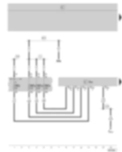 Wiring Diagram  SKODA OCTAVIA II 2007 - Trailer detector control unit - fuse holder