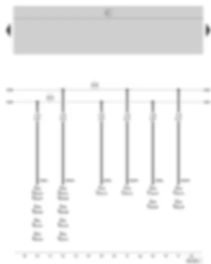 Wiring Diagram  SKODA OCTAVIA II 2007 - Connection for: Engine control units - airbag control unit - direct shift gearbox mechatronics