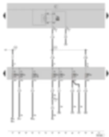 Wiring Diagram  SKODA OCTAVIA II 2008 - X contact relief relay - fuse holder