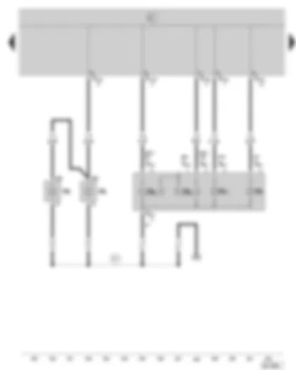 Wiring Diagram  SKODA OCTAVIA II 2008 - Right tail light (valid for tailgate vehicles)