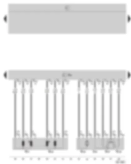 Wiring Diagram  SKODA OCTAVIA II 2008 - Simos control unit - accelerator pedal position sender - throttle valve control unit