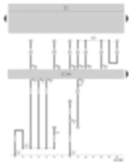 Wiring Diagram  SKODA OCTAVIA II 2008 - Motronic control unit