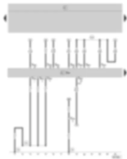 Wiring Diagram  SKODA OCTAVIA II 2008 - Motronic control unit