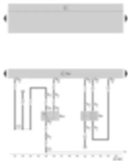 Wiring Diagram  SKODA OCTAVIA II 2008 - Motronic control unit - lambda probe - intake manifold flap potentiometer