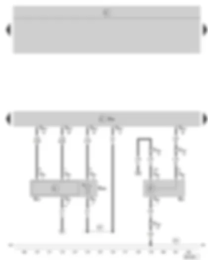 Wiring Diagram  SKODA OCTAVIA II 2008 - Motronic control unit - charge air pressure sender - air mass meter and intake air temperature sender -2-