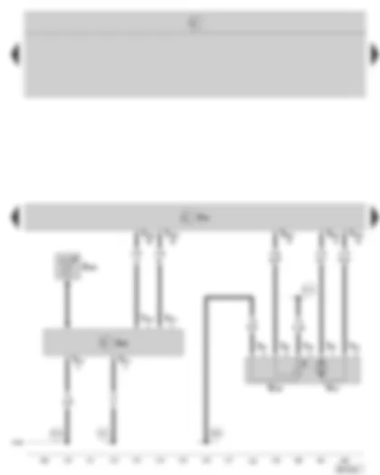 Wiring Diagram  SKODA OCTAVIA II 2008 - Motronic control unit - NOx sensor control unit - NOx sender - intake manifold flap motor