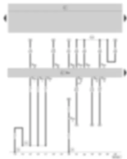 Wiring Diagram  SKODA OCTAVIA II 2008 - Motronic control unit