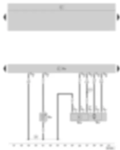 Wiring Diagram  SKODA OCTAVIA II 2008 - Motronic control unit - intake air temperature sender - intake manifold flap motor
