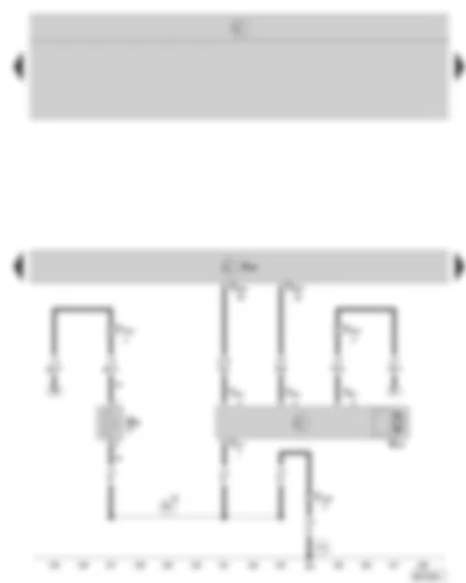 Wiring Diagram  SKODA OCTAVIA II 2008 - Diesel direct injection system control unit - intake manifold flap motor - heating resistor for crankcase ventilation