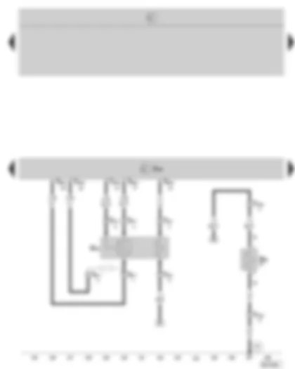 Wiring Diagram  SKODA OCTAVIA II 2008 - Diesel direct injection system control unit - lambda probe - heating resistor for crankcase ventilation