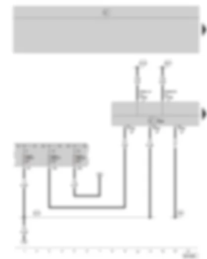 Wiring Diagram  SKODA OCTAVIA II 2008 - Climatronic control unit - fuse holder - (valid for vehicles with auxiliary heating)
