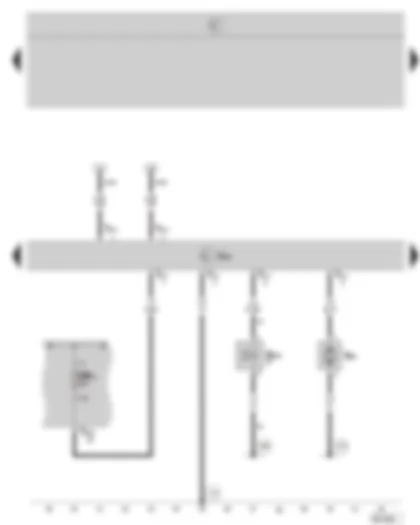 Wiring Diagram  SKODA OCTAVIA II 2008 - Additional heater control unit - heater coolant shut-off valve - metering pump - E-Box - (not valid for 2.0 ltr./147 kW)