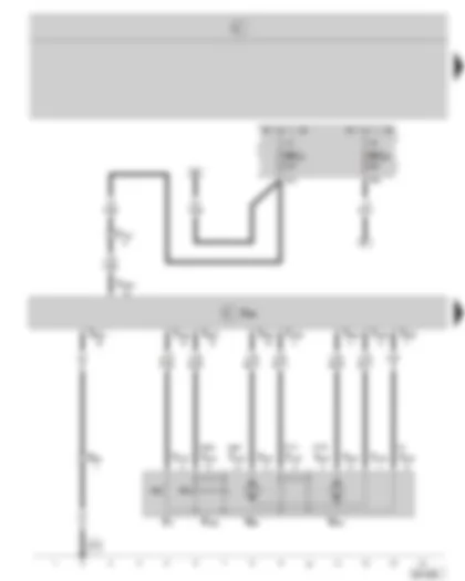 Wiring Diagram  SKODA OCTAVIA II 2008 - Door control unit - driver side - central locking lock unit - driver side - fuse holder