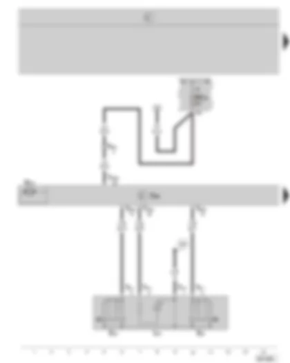 Wiring Diagram  SKODA OCTAVIA II 2008 - Door control unit - driver side - central switch for window regulators - window regulator motor - driver side - fuse holder