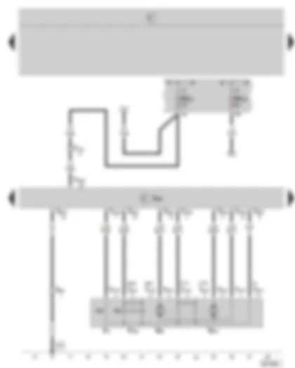 Wiring Diagram  SKODA OCTAVIA II 2008 - Door control unit - driver side - central locking lock unit - driver side - fuse holder