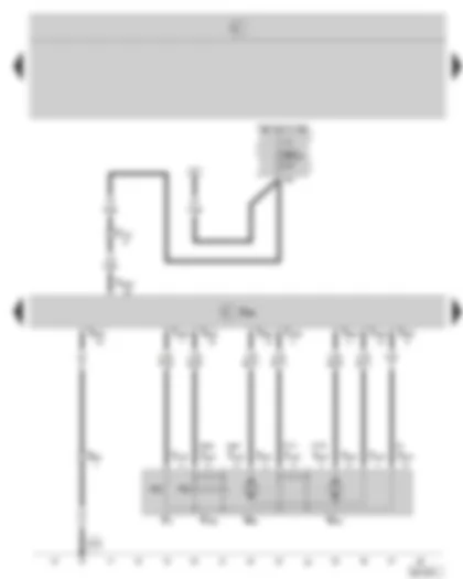 Wiring Diagram  SKODA OCTAVIA II 2008 - Door control unit - driver side - central locking lock unit - driver side - fuse holder