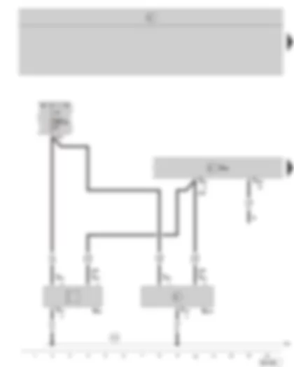 Wiring Diagram  SKODA OCTAVIA II 2008 - Convenience electric central control unit - interior monitoring sensor - alarm horn - fuse holder