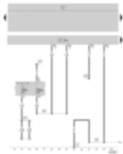 Wiring Diagram  SKODA OCTAVIA II 2008 - Heated rear seat control unit - fuse holder