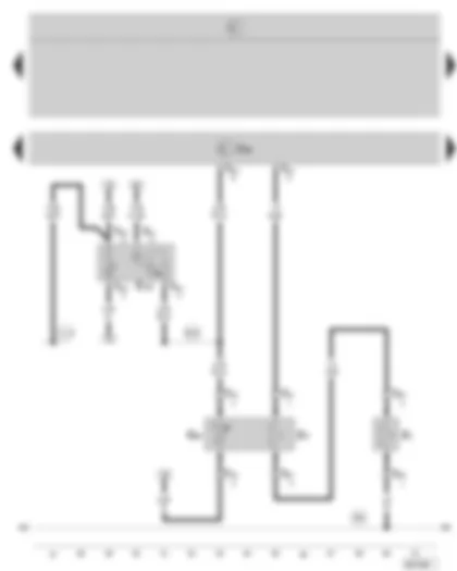 Wiring Diagram  SKODA OCTAVIA II 2008 - Heated rear seat control unit - heated left rear seat switch with regulator - rear left seat heating