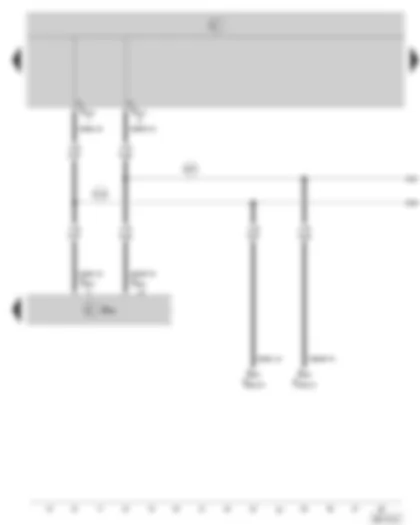 Wiring Diagram  SKODA OCTAVIA II 2008 - Data bus diagnostic interface - connection for: Steering column electronics control unit