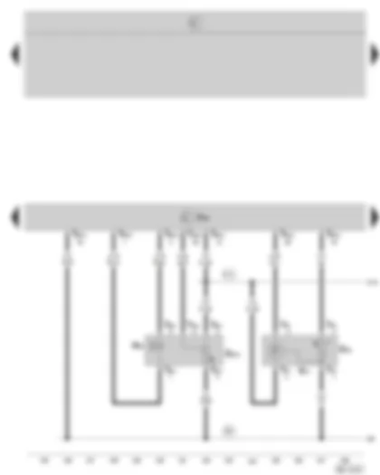 Wiring Diagram  SKODA OCTAVIA II 2008 - Motronic control unit - exhaust gas recirculation valve - intake air temperature sender and intake manifold pressure
