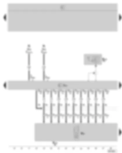 Wiring Diagram  SKODA OCTAVIA II 2008 - Mobile telephone operating electronics control unit (interface box) - mobile telephone - aerial for Bluetooth
