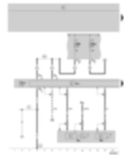 Wiring Diagram  SKODA OCTAVIA II 2008 - Radio-navigation system control unit - aerial - E-Box - (not valid for 2.0 ltr./147 kW)