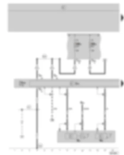 Wiring Diagram  SKODA OCTAVIA II 2008 - Radio-navigation system control unit - aerial - E-Box - (valid for 2.0 ltr./147 kW)