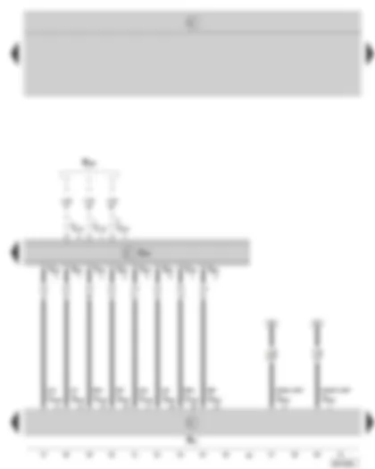 Wiring Diagram  SKODA OCTAVIA II 2008 - Radio navigation system control unit - amplifier