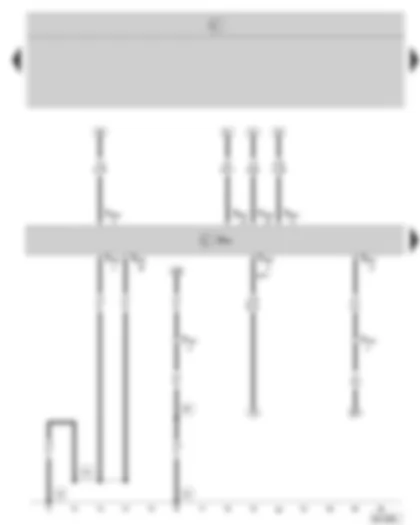 Wiring Diagram  SKODA OCTAVIA II 2008 - Engine control unit