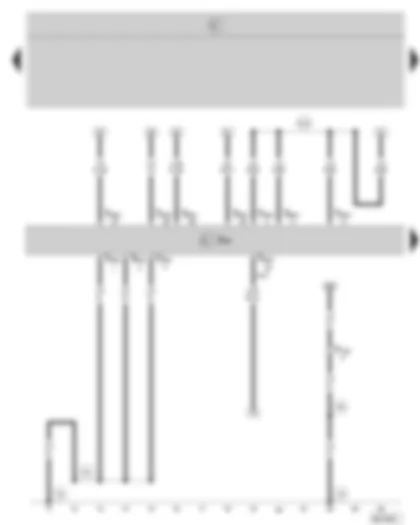 Wiring Diagram  SKODA OCTAVIA II 2008 - Motronic control unit
