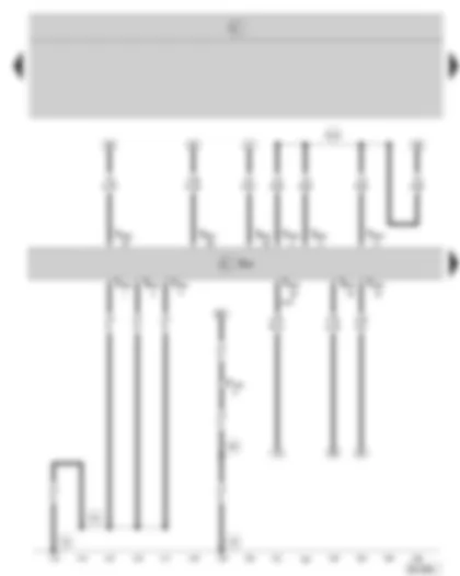 Wiring Diagram  SKODA OCTAVIA II 2008 - Motronic control unit