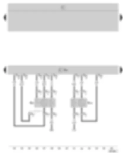 Wiring Diagram  SKODA OCTAVIA II 2008 - Motronic control unit - lambda probe - lambda probe after catalytic converter