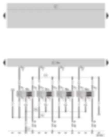 Wiring Diagram  SKODA OCTAVIA II 2008 - Motronic control unit - ignition system