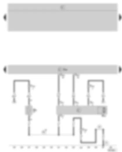 Wiring Diagram  SKODA OCTAVIA II 2008 - Diesel direct injection system control unit - intake manifold flap motor - heating resistor for crankcase ventilation